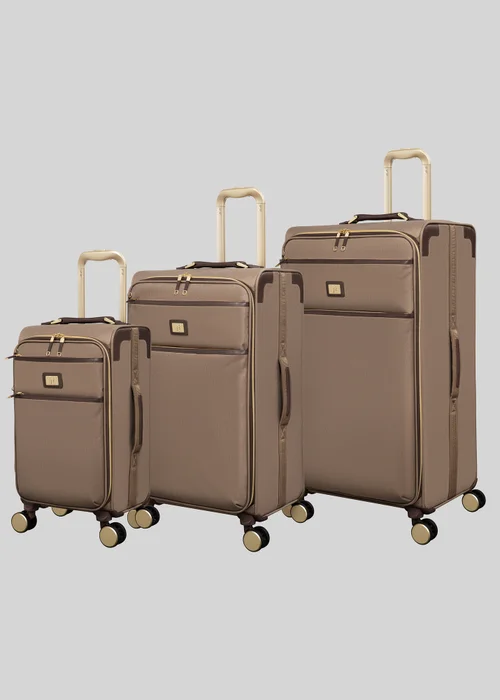 IT Luggage Mocha Trim Soft Suitcase - Carry On Image 1