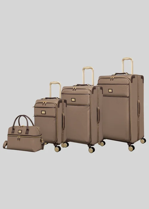 IT Luggage Mocha Trim Soft Suitcase - Carry On Image 3