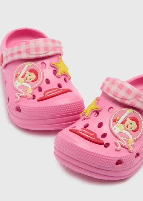 Disney Toy Story Girls Pink Jessie Badge Clogs (Younger 4/5 - Older 1/2) - 1-2 Image 2