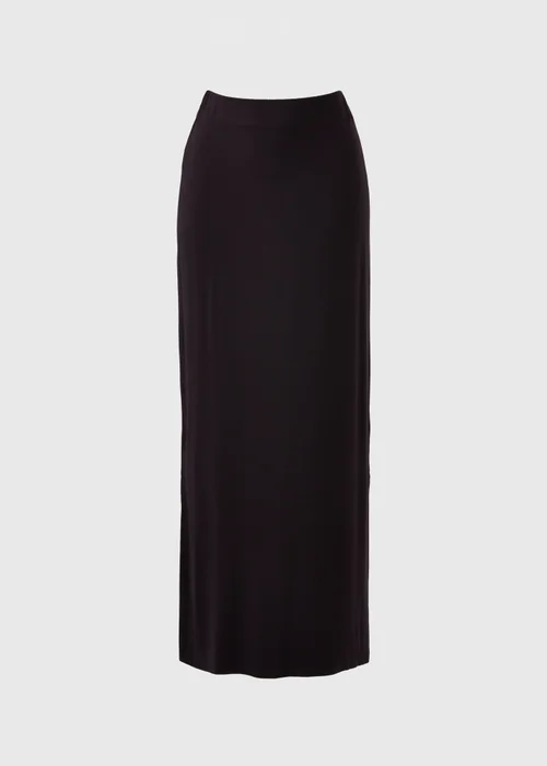 Black Jersey Maxi Skirt - 8 Image 4