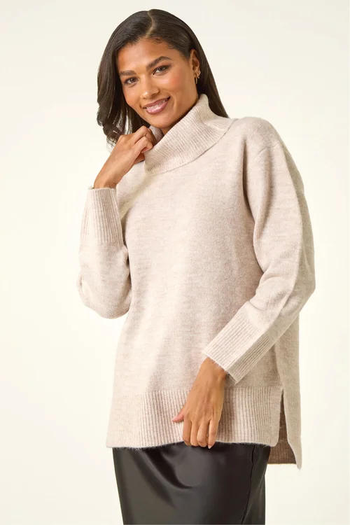 Roman Natural Cosy Feel Turtleneck Jumper - 16 Image 4