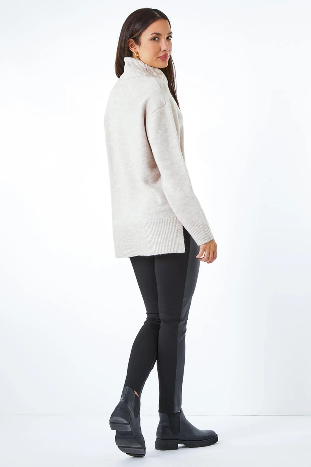 Roman Natural Cosy Feel Turtleneck Jumper - 16 Image 3