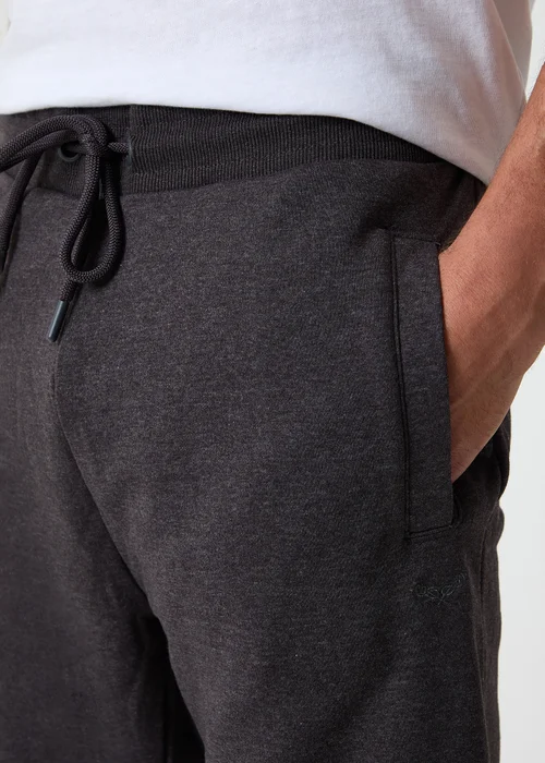 Threadbare Dark Grey Cotton Blend Trifoliate Joggers - L Image 4