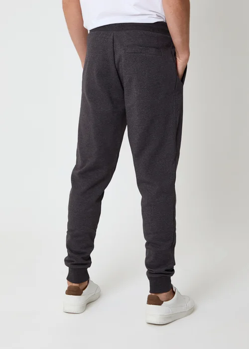 Threadbare Dark Grey Cotton Blend Trifoliate Joggers - L Image 2