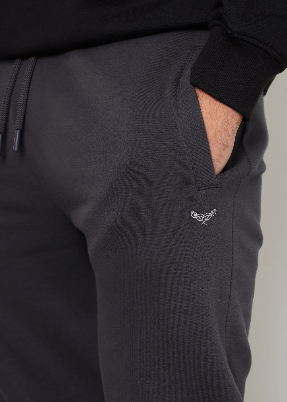 Threadbare Charcoal Cotton Blend Regular Fit Joggers - 2XL Image 4
