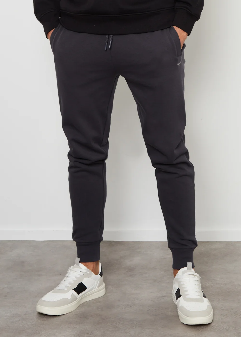 Threadbare Charcoal Cotton Blend Regular Fit Joggers - 2XL Image 1