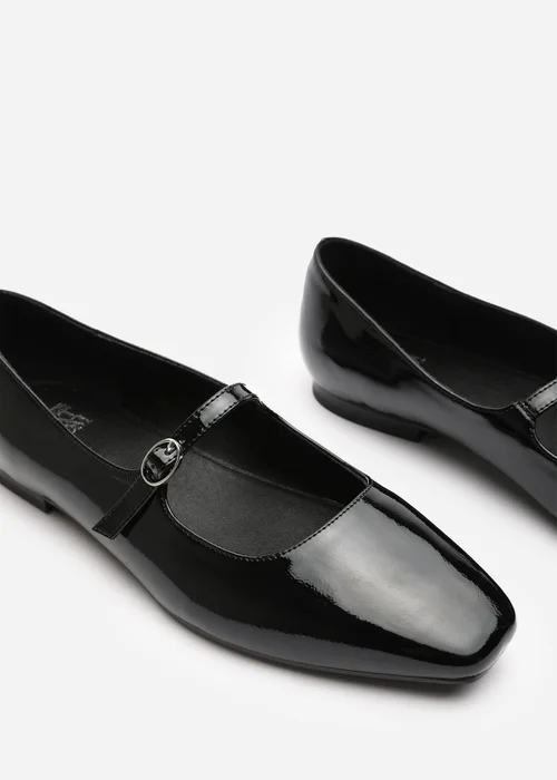 Where's That From Jennifer Black Patent Mary Jane Flats - 5 Image 4