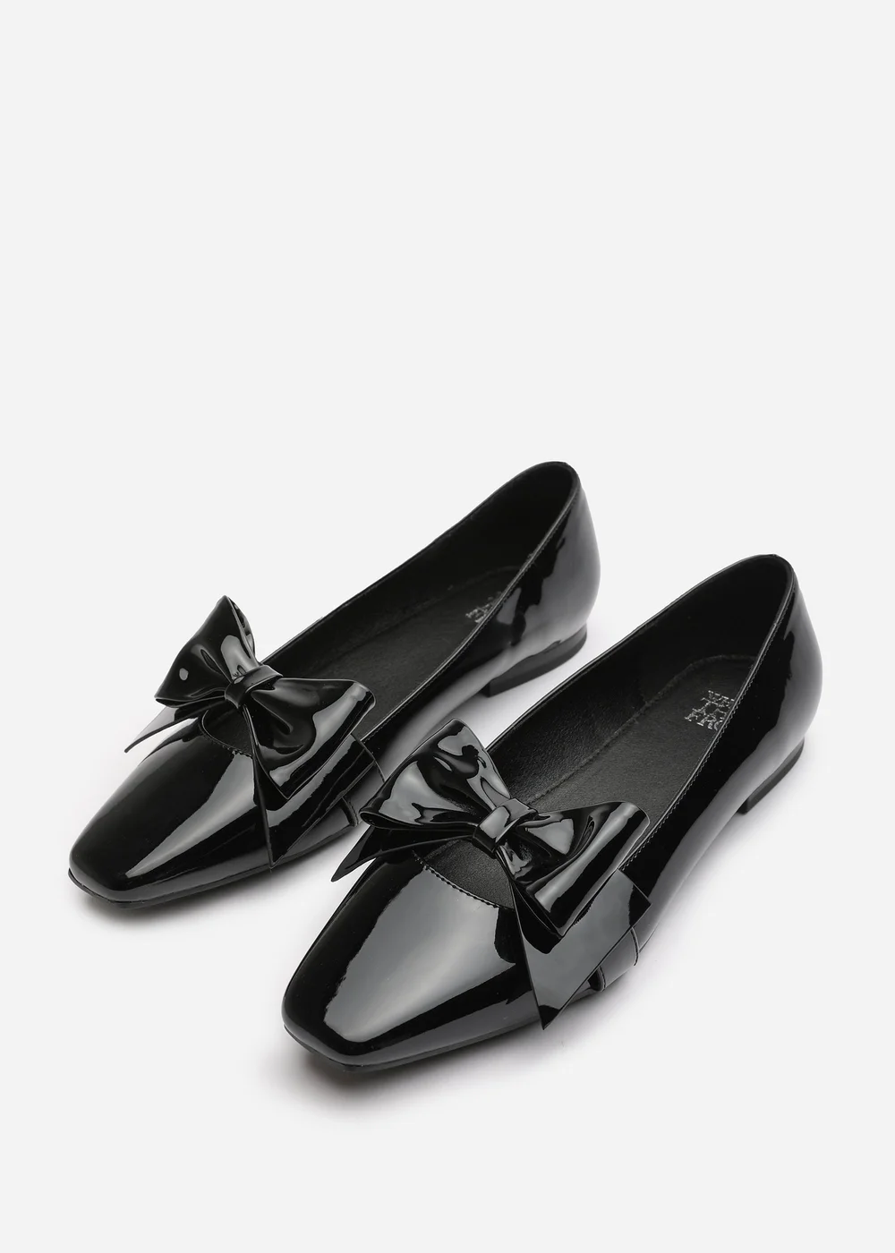 Where's That From Jessica Black Patent Square Toe Flats - 3 Image 3