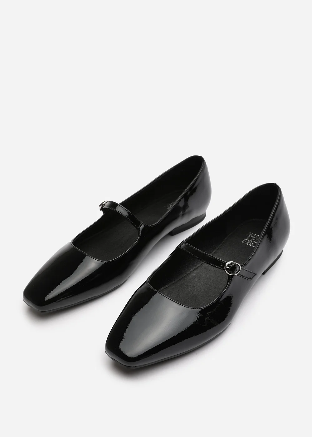 Where's That From Jennifer Black Patent Wide Fit Mary Jane Flats - 5 Image 3