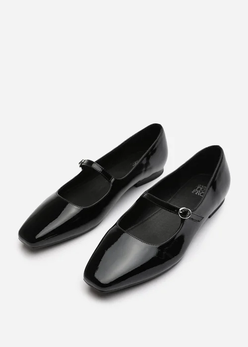 Where's That From Jennifer Black Patent Wide Fit Mary Jane Flats - 5 Image 3