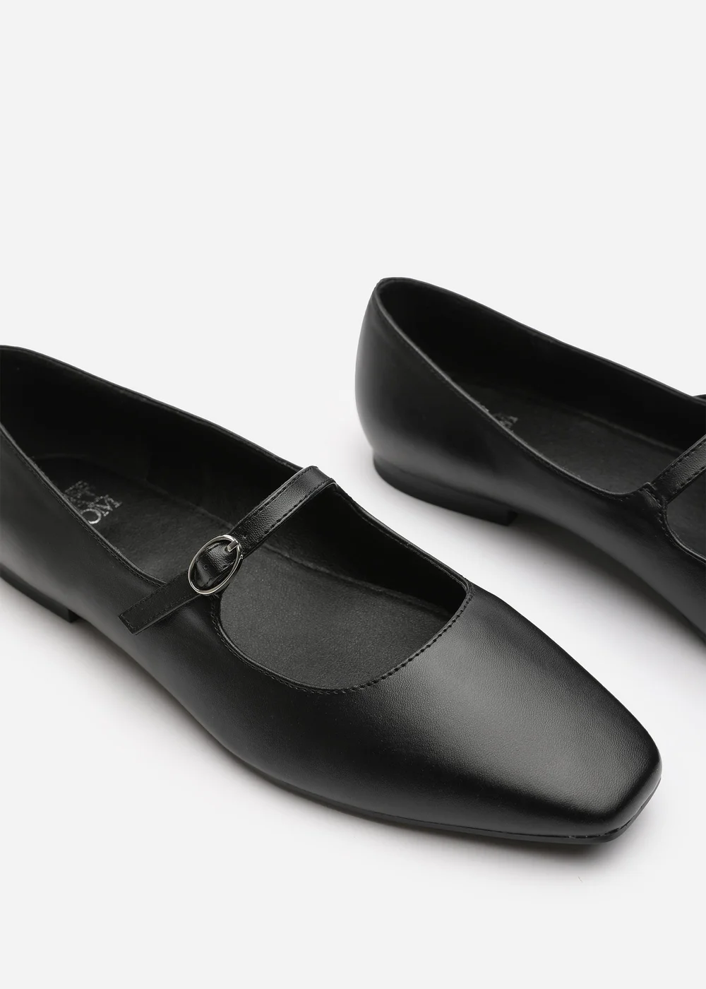 Where's That From Jennifer Black PU Wide Fit Mary Jane Flats - 4 Image 4