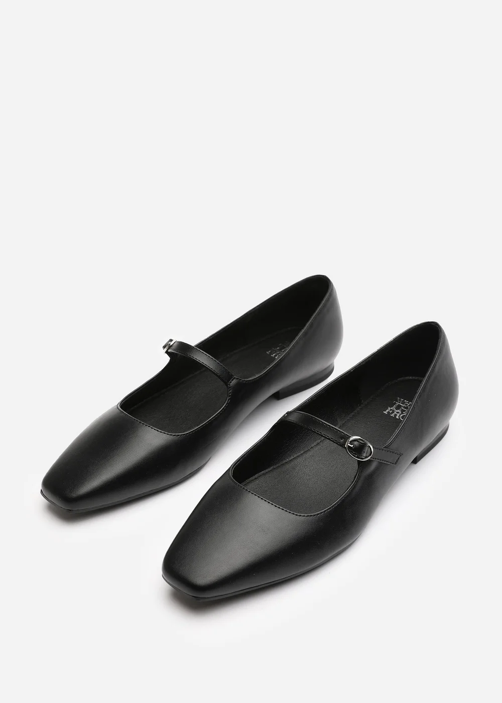 Where's That From Jennifer Black PU Wide Fit Mary Jane Flats - 4 Image 3