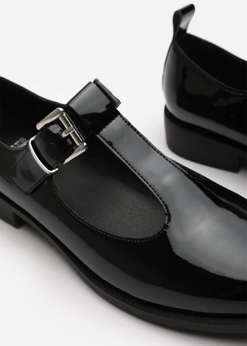 Where's That From Natalie Black Patent Extra Wide-Fit Mary Janes Loafers - 4 Image 5