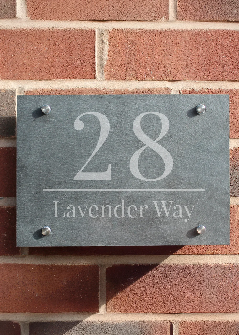 Personalised Memento Company Black Large Number Slate House Sign - One Size Image 1