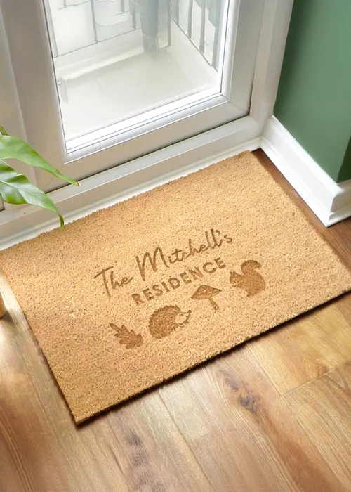 Personalised Memento Company Brown Pumpkin Rectangle Doormat - One Size Image 1