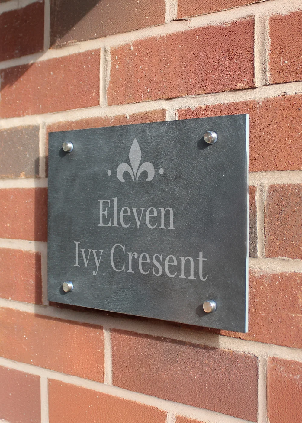 Personalised Memento Company Black Ornate Slate House Sign - One Size Image 2