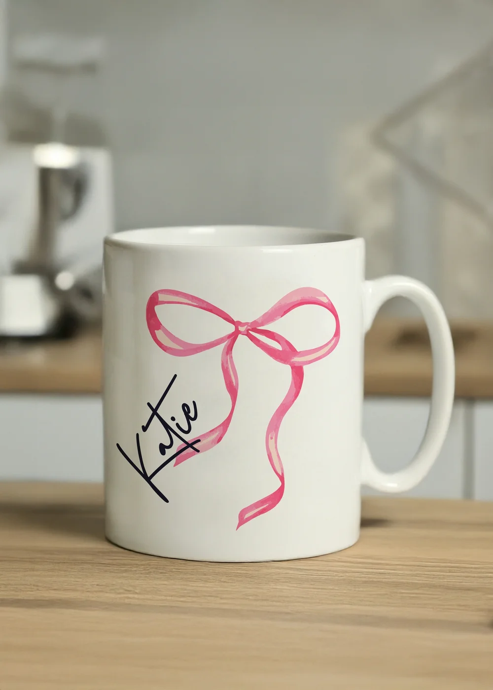 Personalised Memento Company White Bow Mug - One Size Image 3