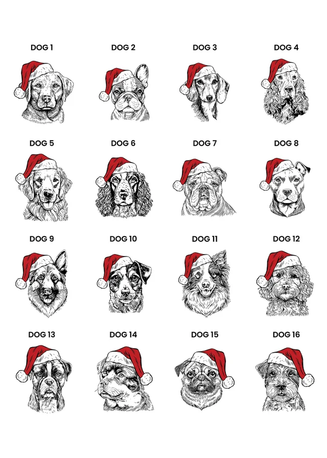 Personalised Memento Company White Dog Breed Christmas Bauble