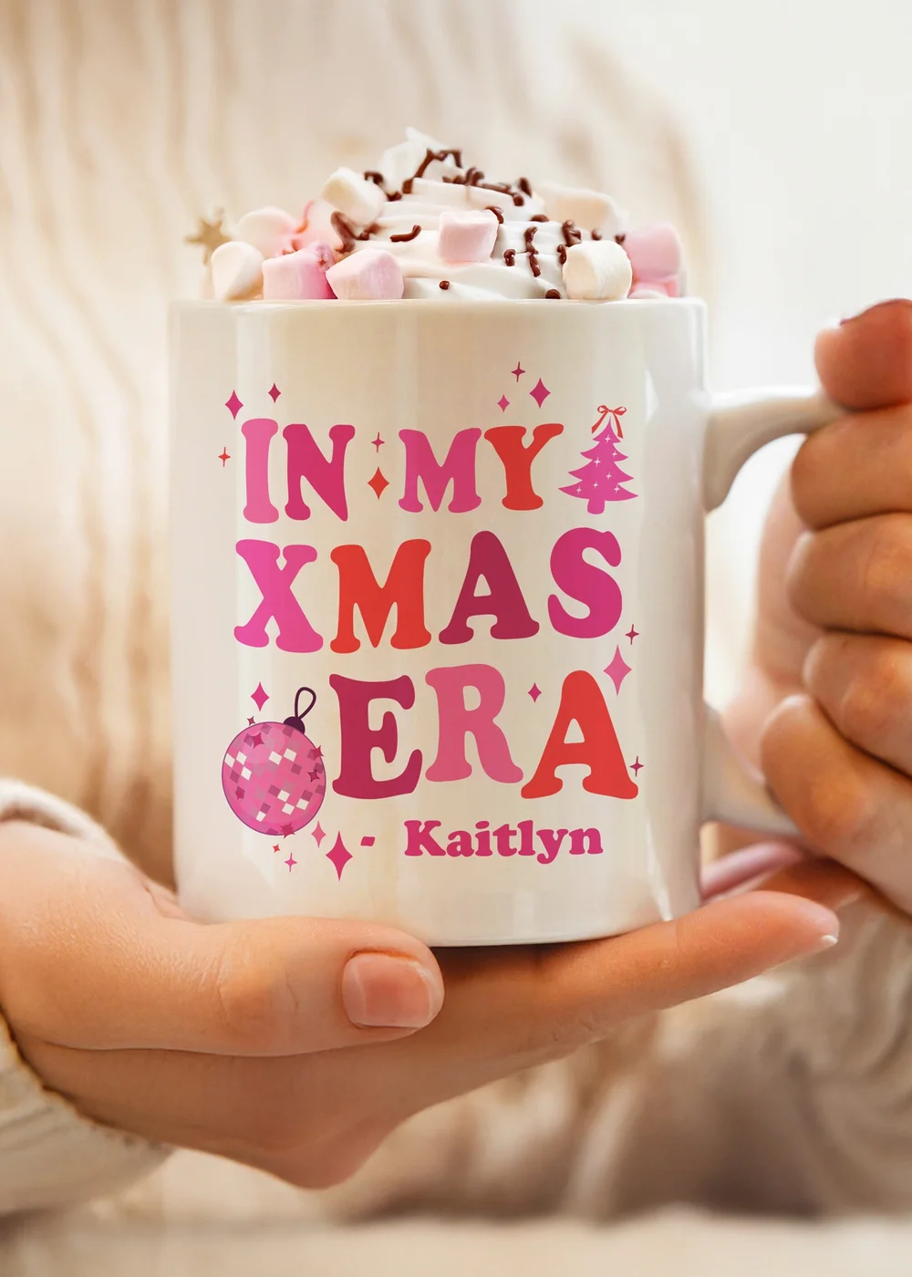 Personalised Memento Company White In My Christmas Era Mug - One Size Image 3