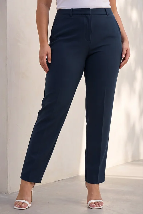 Roman Navy Curve Straight Leg Trouser - 20 Image 2