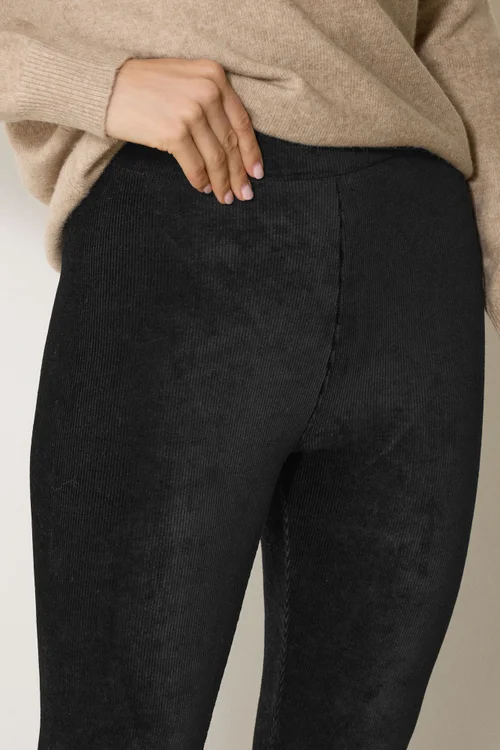 Long Tall Sally Black Cord Skinny Leggings - 16/L34 Image 4