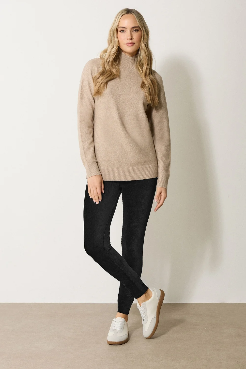 Long Tall Sally Black Cord Skinny Leggings - 16/L34 Image 1