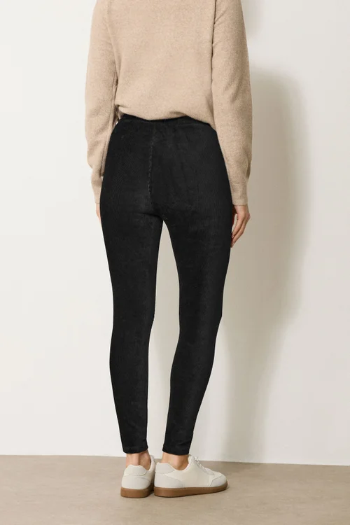 Long Tall Sally Black Cord Skinny Leggings - 16/L34 Image 3