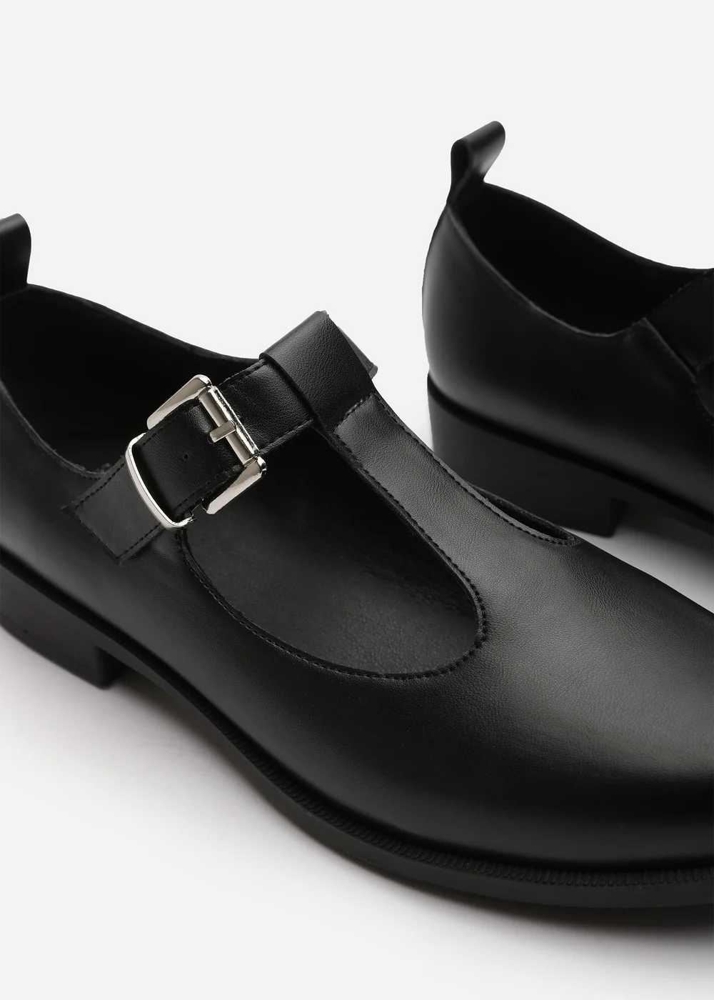 Where's That From Natalie Black PU Extra Wide-Fit Mary Janes Loafers - 4 Image 5