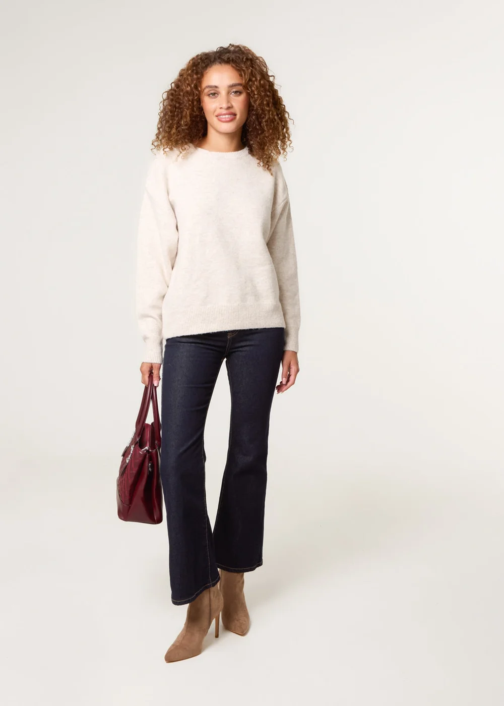 Blue Vanilla Stone Round Neck Jumper - L/XL Image 2