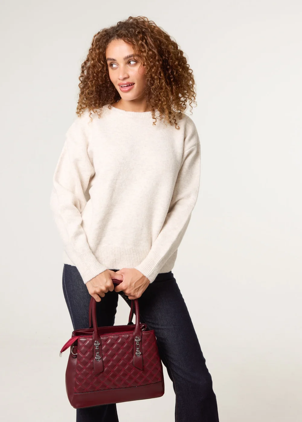 Blue Vanilla Stone Round Neck Jumper - L/XL Image 1