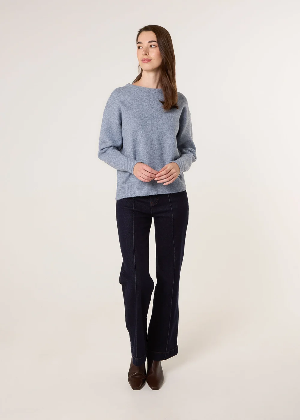 Blue Vanilla Blue Round Neck Jumper - L/XL Image 2