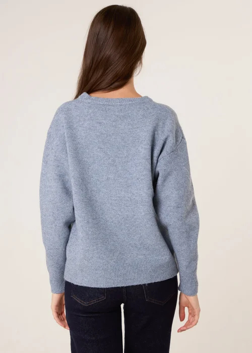 Blue Vanilla Blue Round Neck Jumper - L/XL Image 4