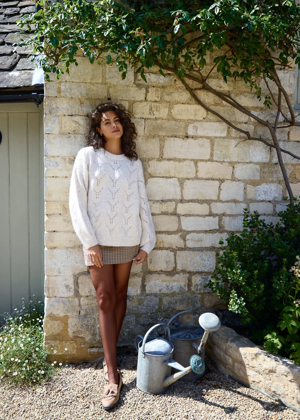 Blue Vanilla Stone Stitch Detail Jumper - M/L Image 1