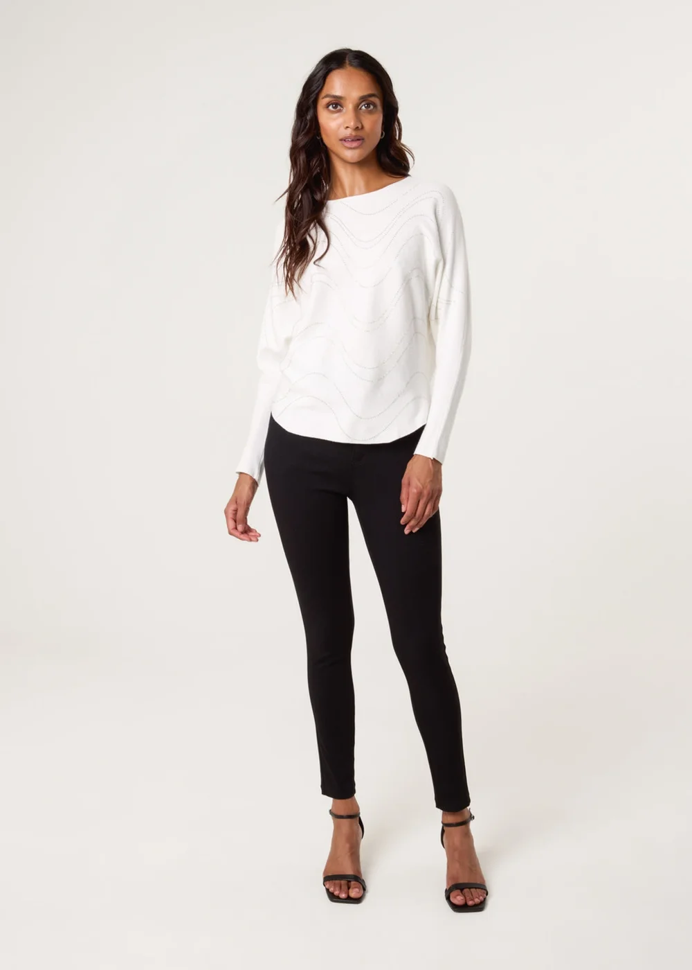 Blue Vanilla Ivory Rhinestone Jumper - M/L Image 2