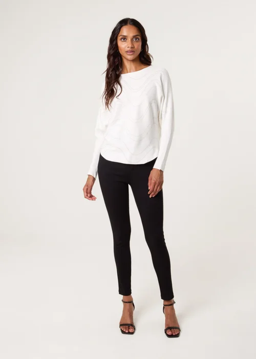 Blue Vanilla Ivory Rhinestone Jumper - M/L Image 2