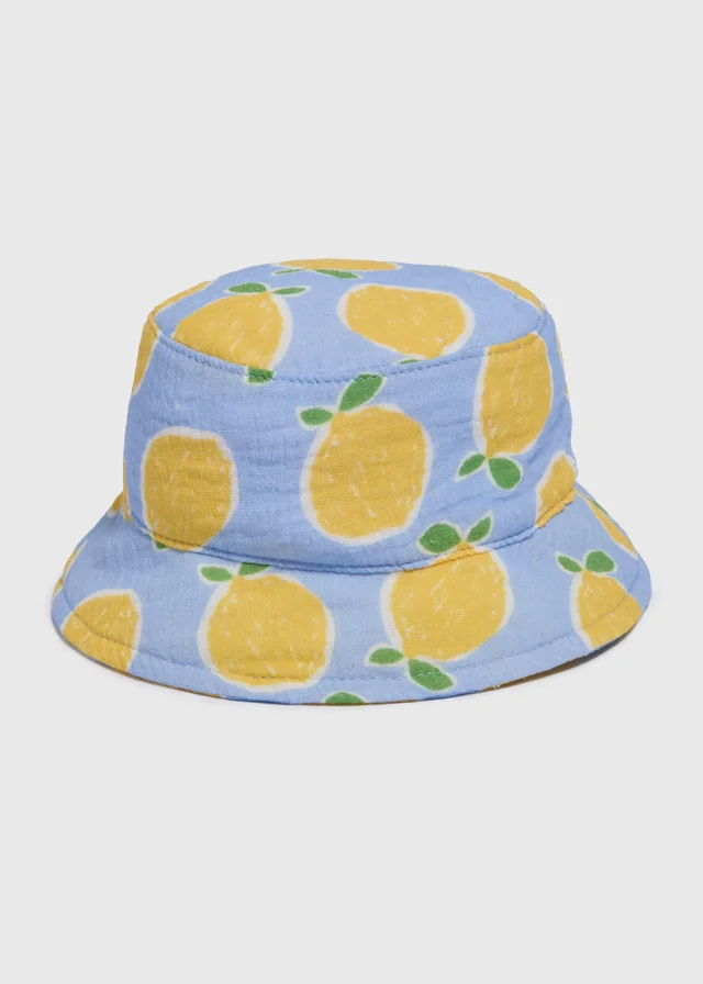 Baby Blue Lemon Bucket Hat (Newborn-24mths)