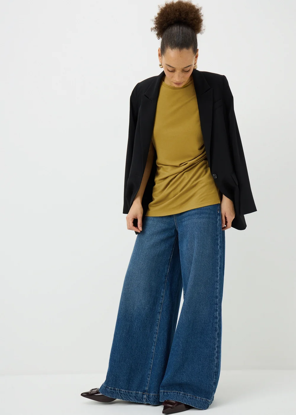 Green Short Sleeve Drape T-Shirt - 8 Image 1