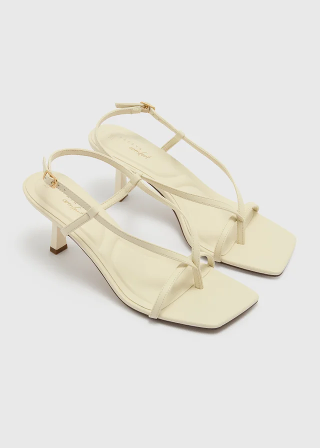 Stone Toe Post Strappy Stiletto Heels
