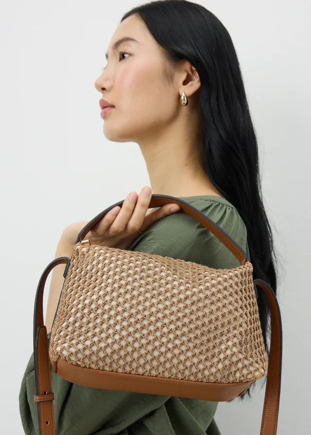 Natural Straw Camera Bag