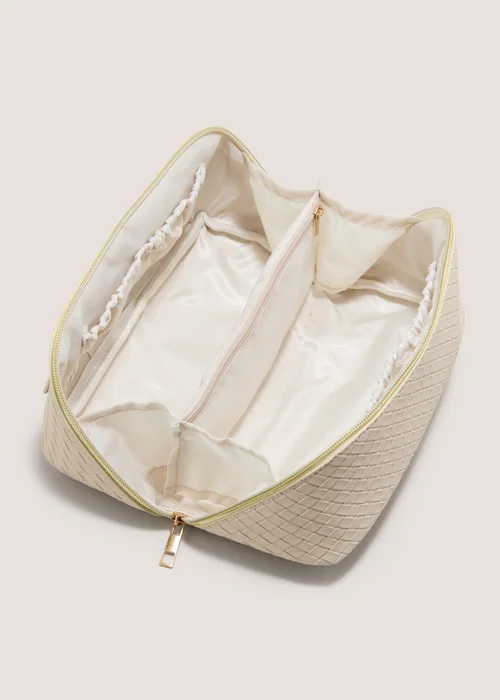 Natural Woven Makeup Bag Image 2