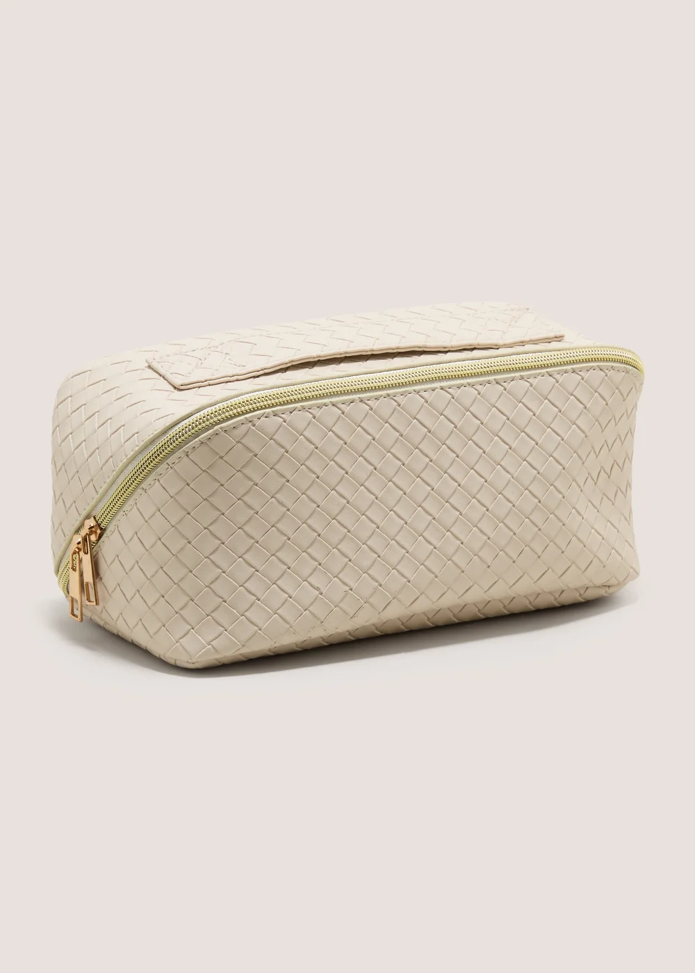 Natural Woven Makeup Bag Image 1
