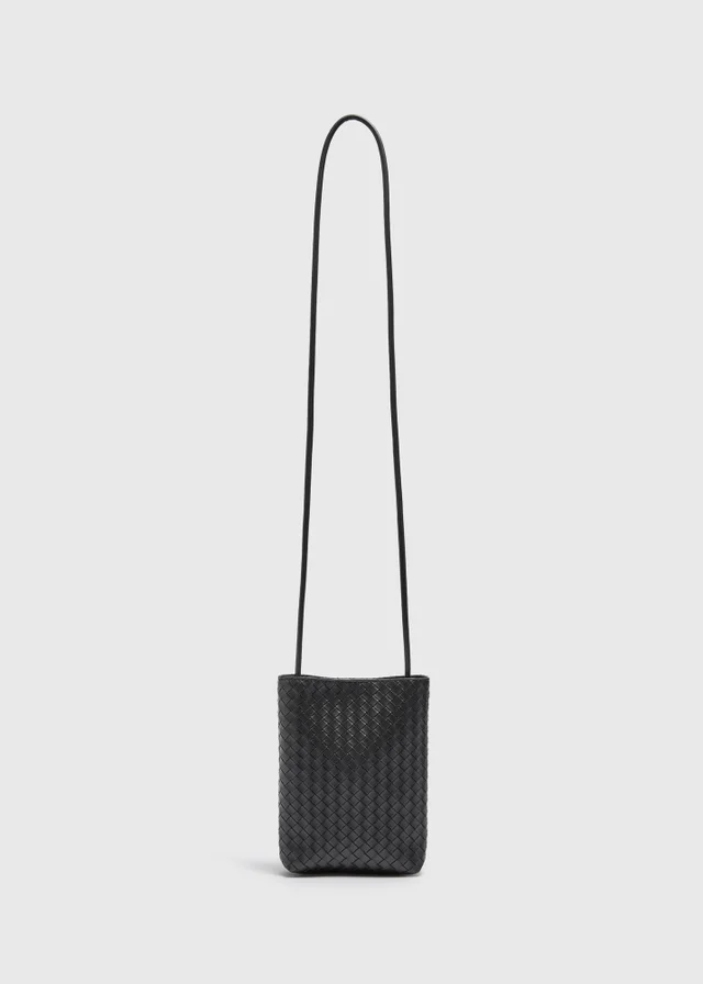 Black Woven Phone Bag
