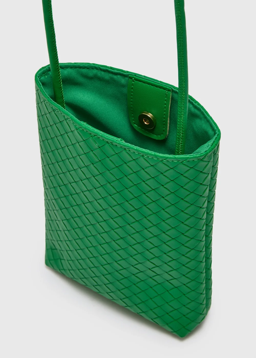 Green Woven Phone Bag Image 2