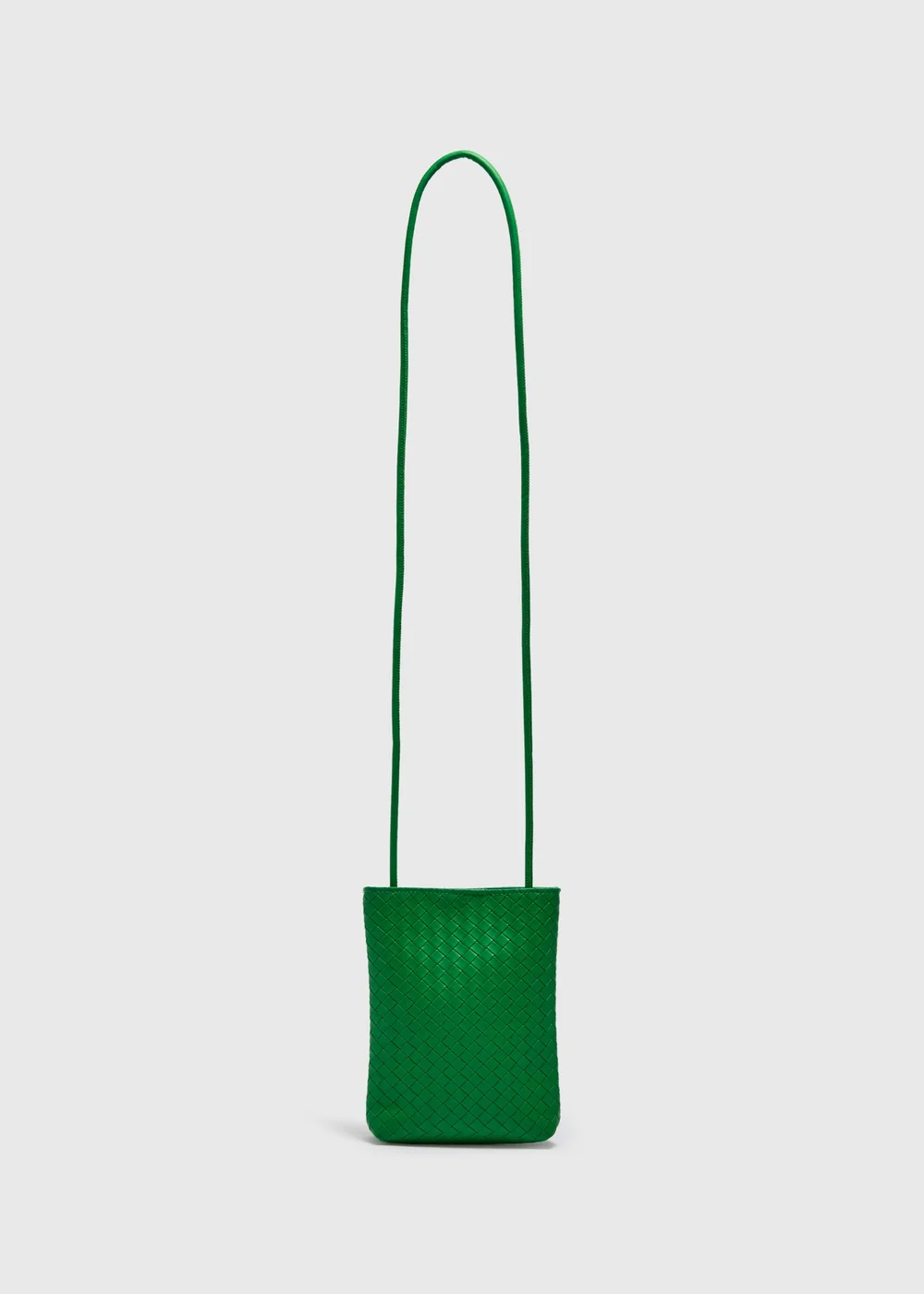 Green Woven Phone Bag Image 1