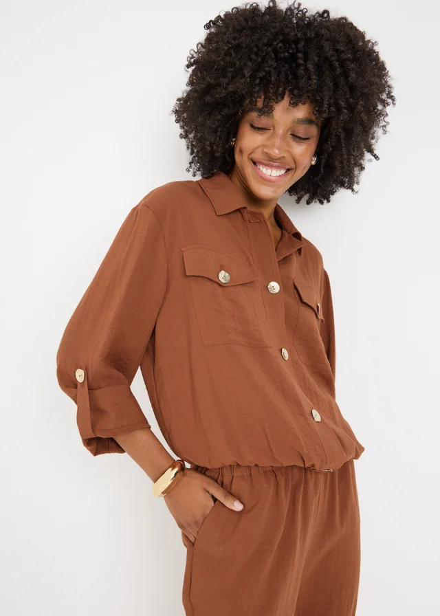 Terracotta Soft Utility Co Ord Jacket
