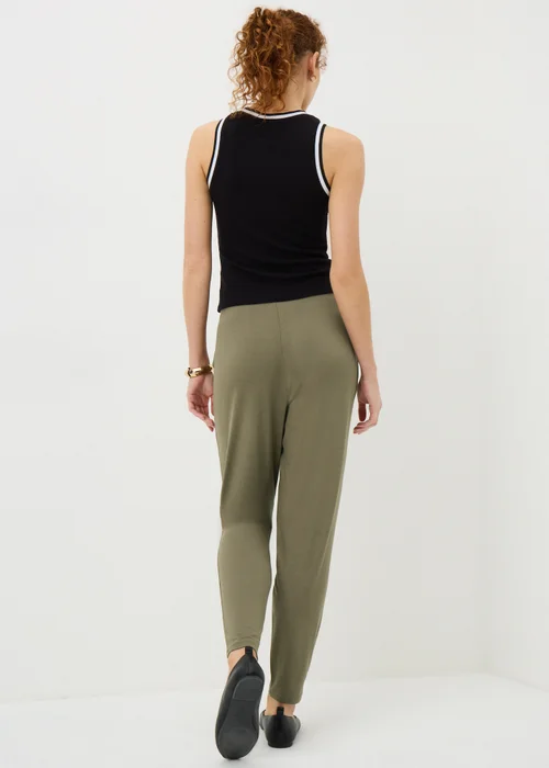Khaki Harem Trousers - Size 8 Image 3