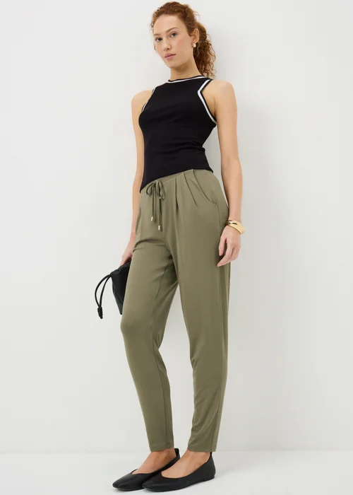 Khaki Harem Trousers - Size 8 Image 1
