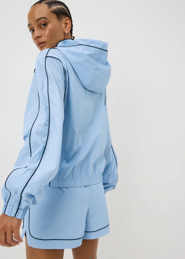 Souluxe Light Blue Funnel Neck Running Co Ord Jacket