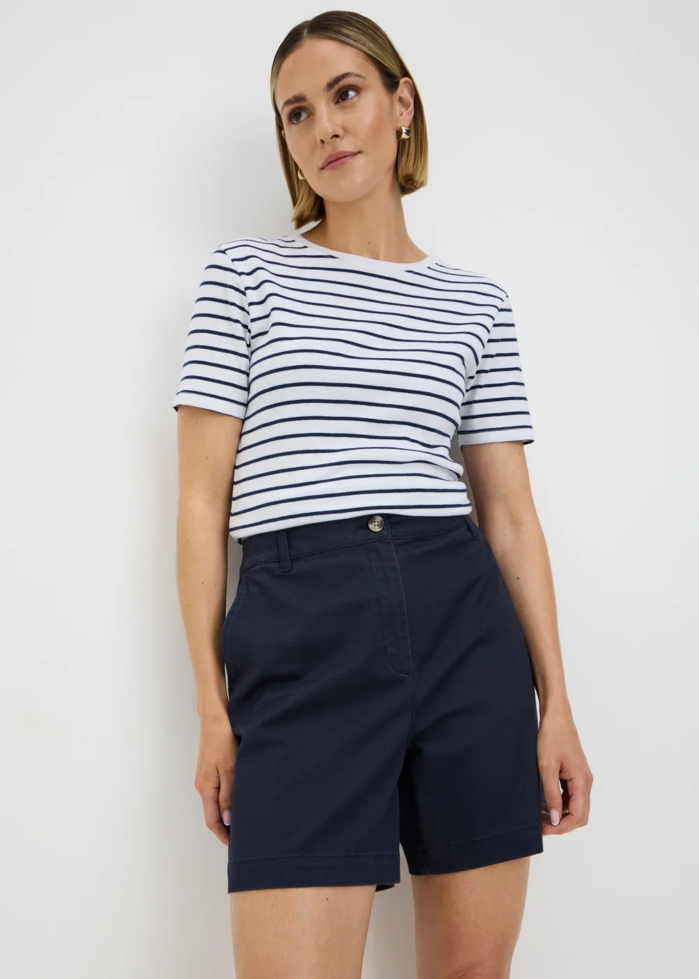 Navy Chino Shorts - 16 Image 1