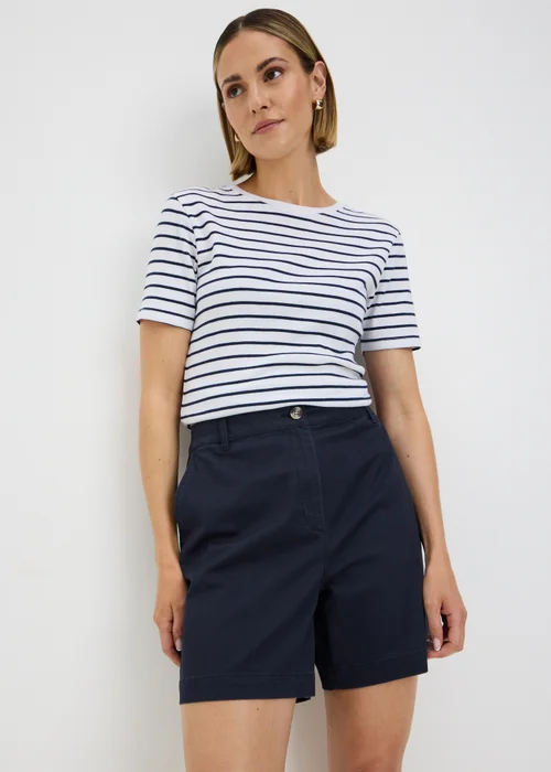 Navy Chino Shorts - 16 Image 1